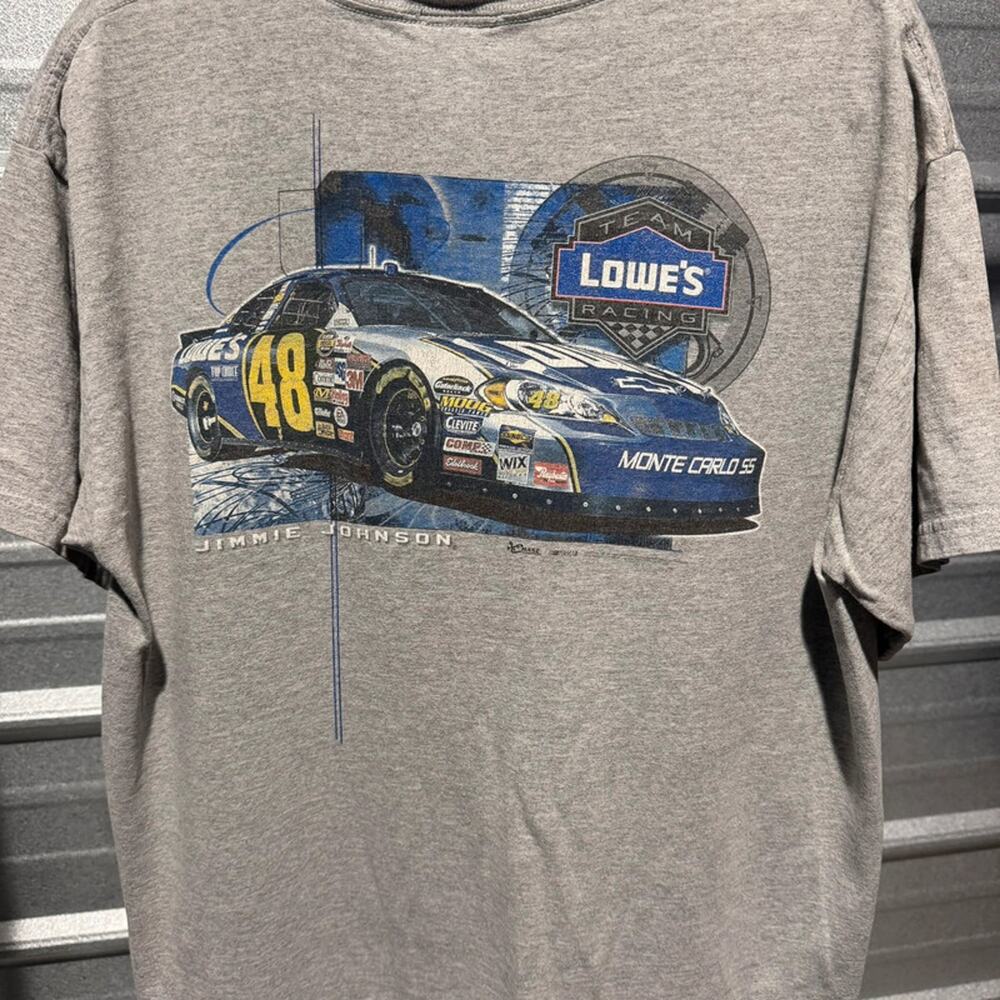 Nascar Jimmie Johnson Lowe’s racing tee shirt